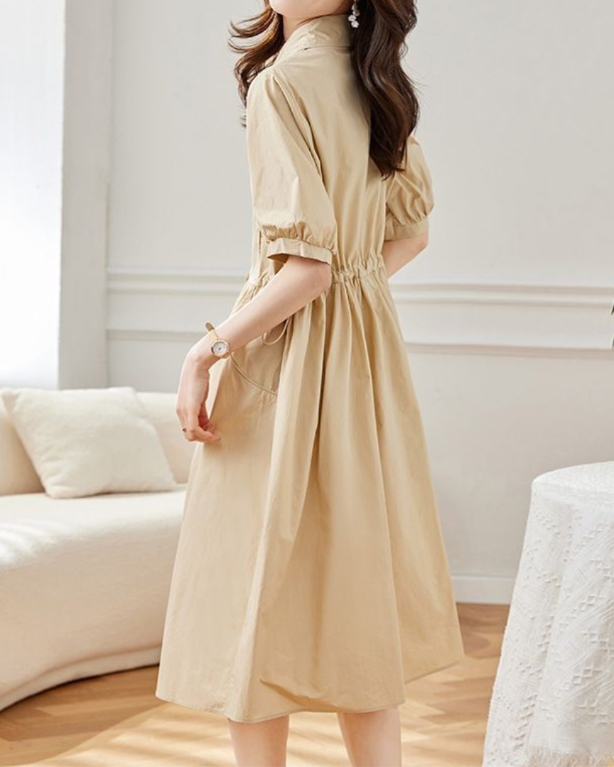 June Ease Cotton Shirt Dress