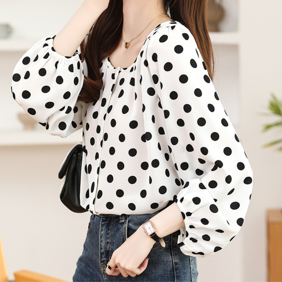 Lina Poise Dot Blouse