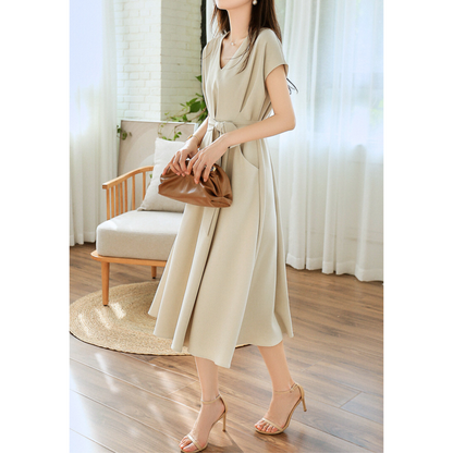Lina Ivory Ease Belt Dress