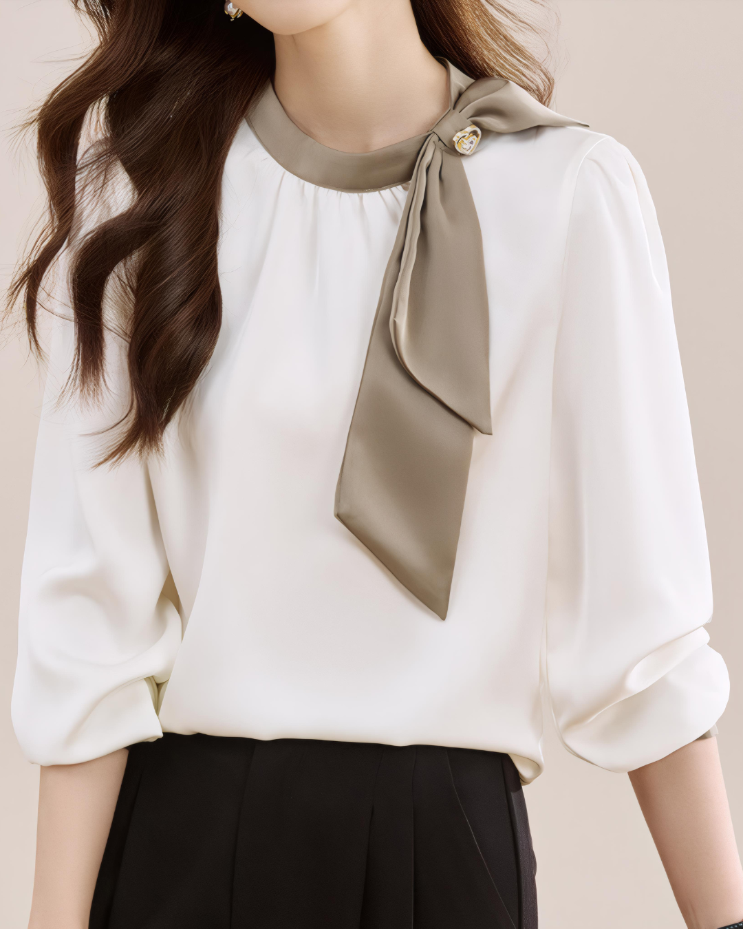 Amelie Ease Collar Blouse