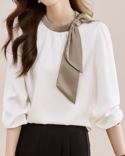 Amelie Ease Collar Blouse