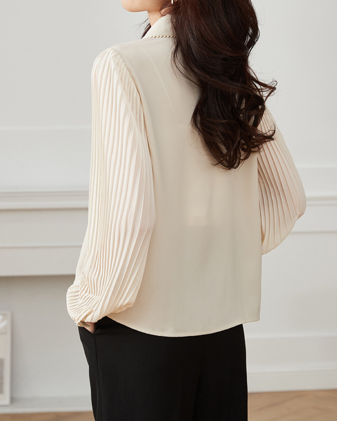 Aira Lapel Soft Collar Blouse