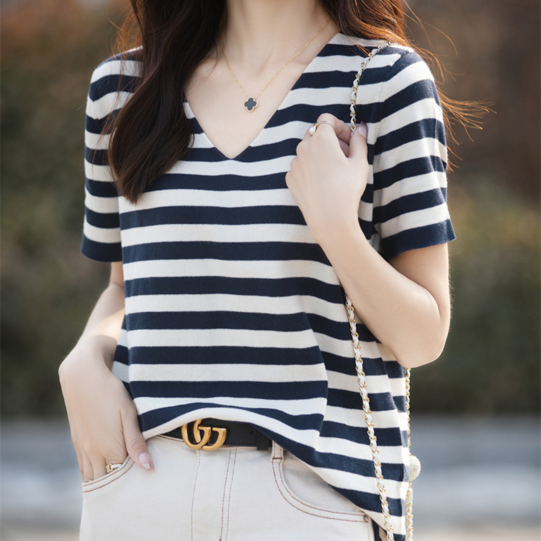 Delia Soft Stripe T-Shirt