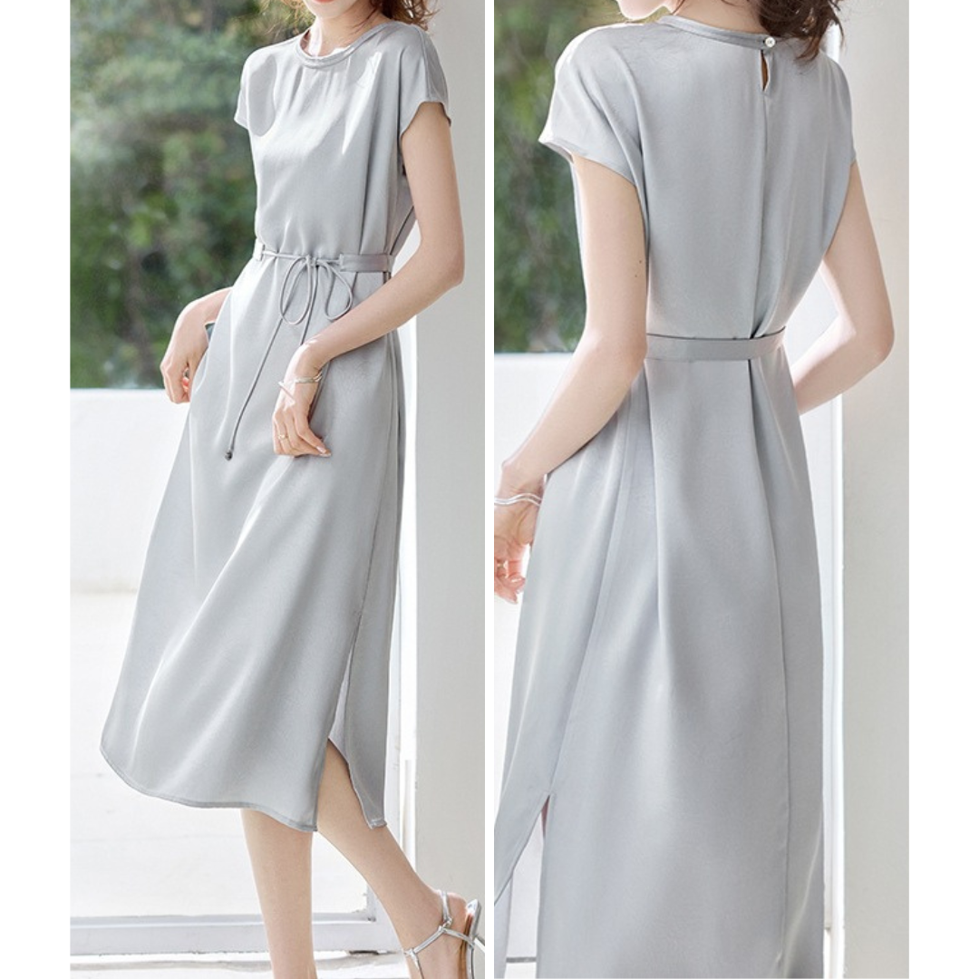 Silva Calm Belted Midi Dress