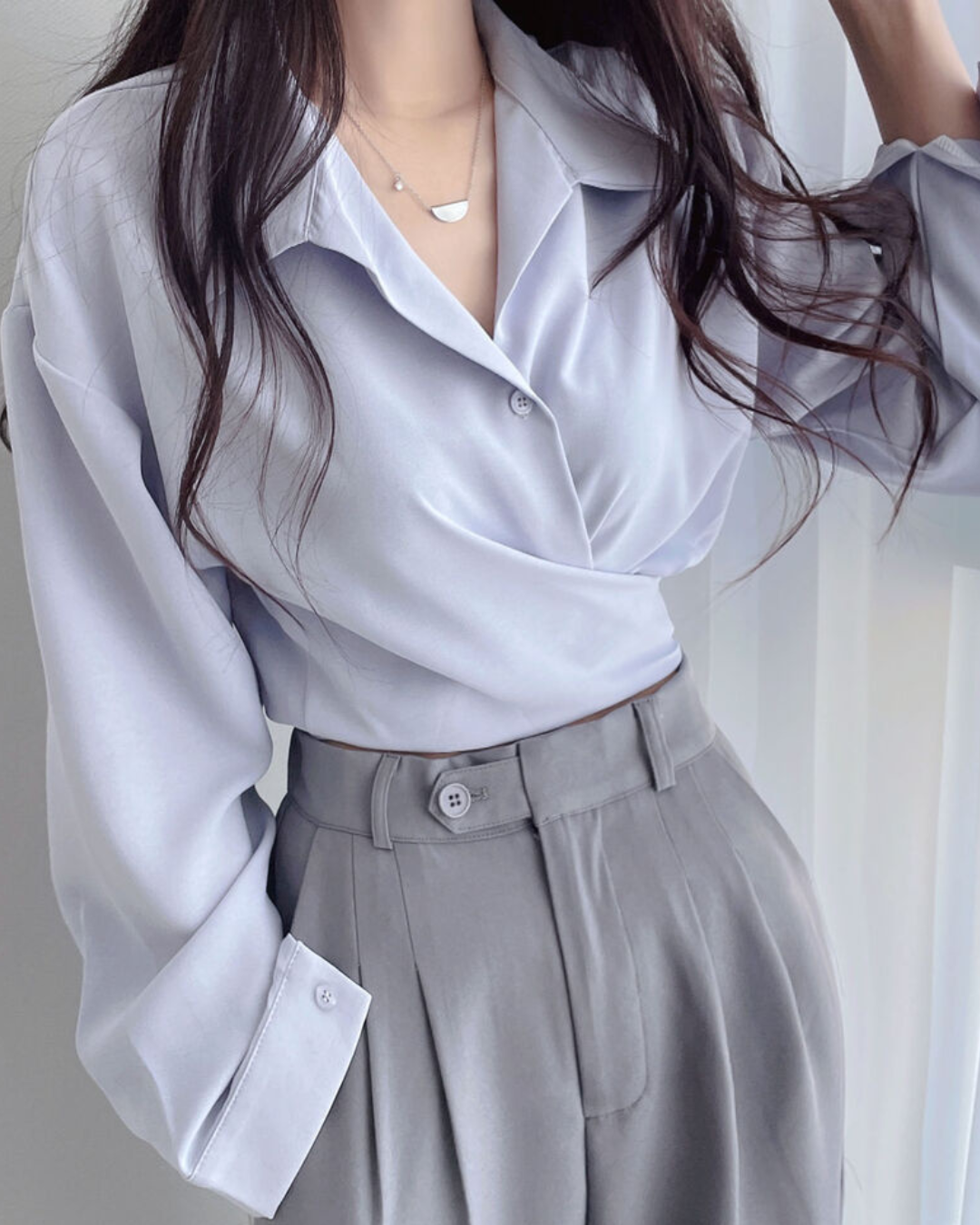 Elora Tie Back Drape Shirt