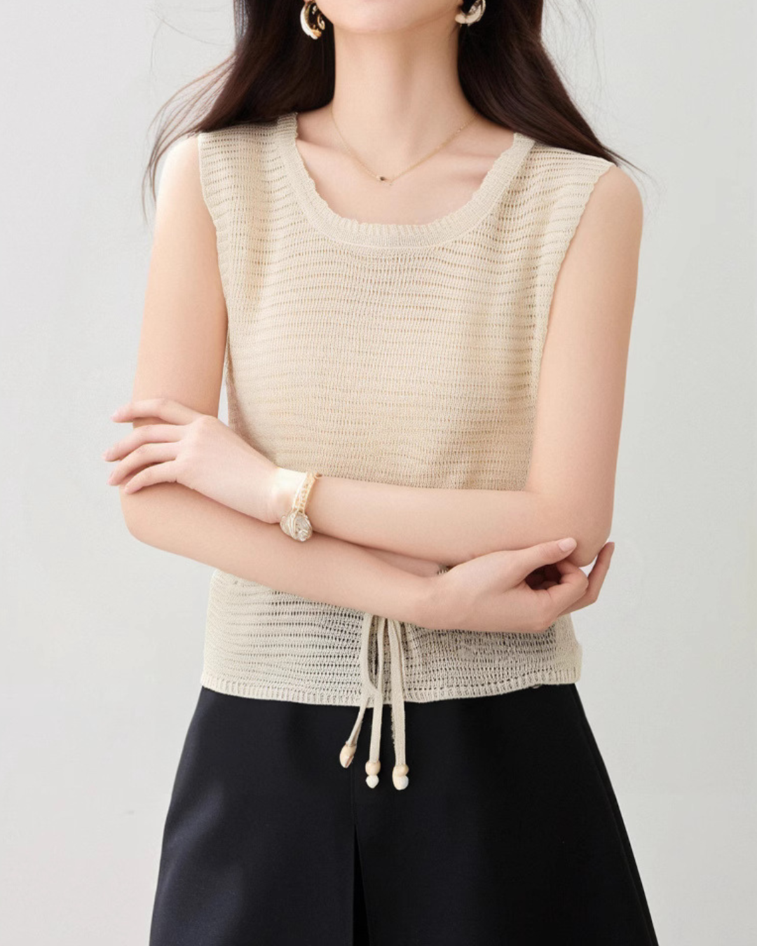 Elara Tie Hem Knit Tank