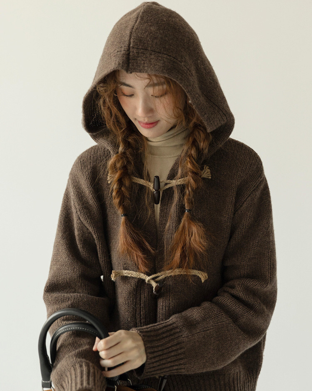 Aster Knot Soft Hooded Knit