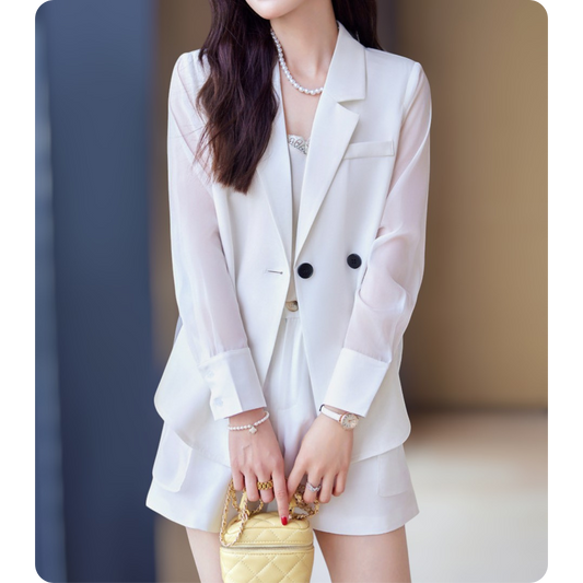Evana Sheer Layered Set