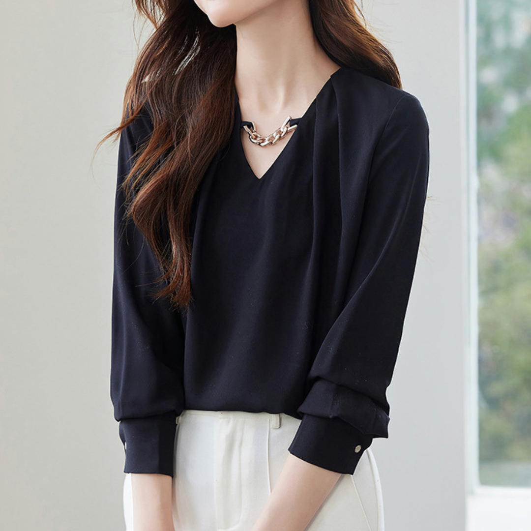 Nora Satin Twist Blouse