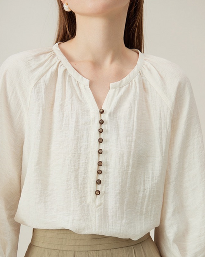 Maelle Calm Button Blouse