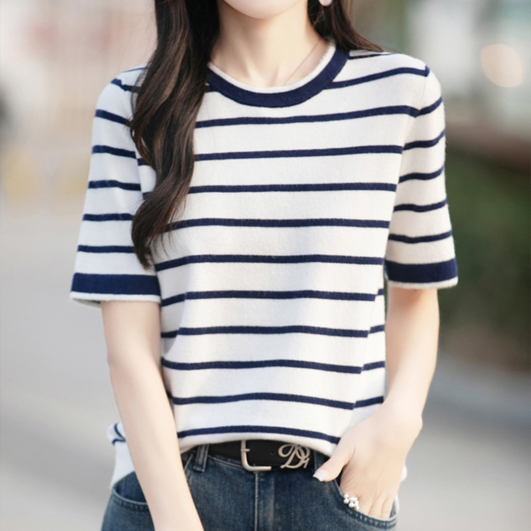 Marin Texture Stripe Knit Top