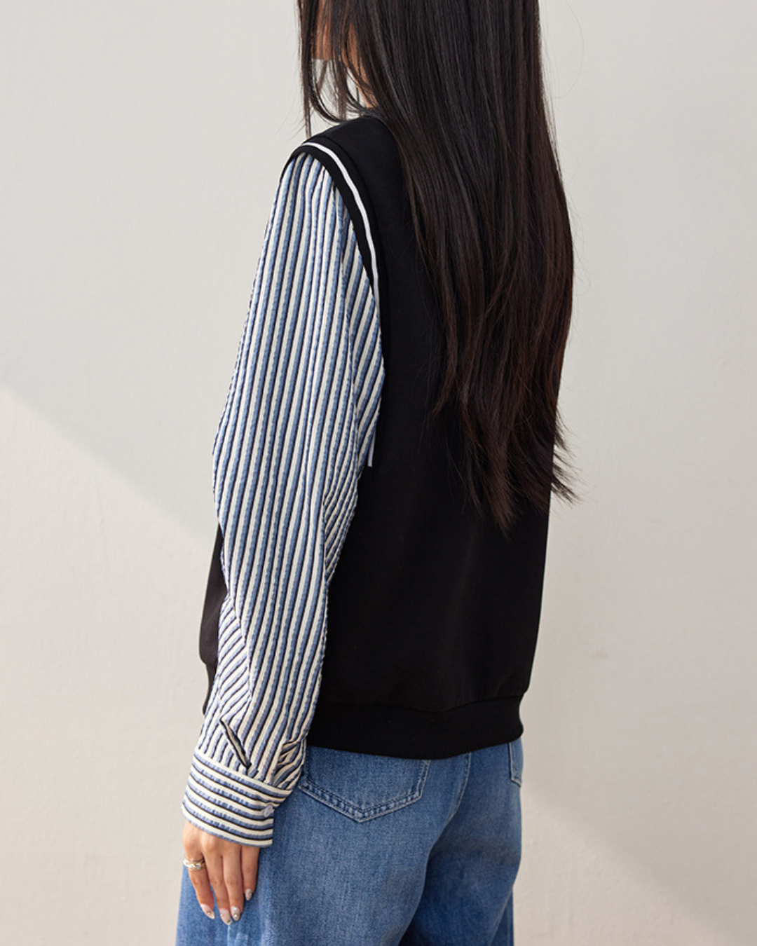 Lina Stripe Layered Shirt