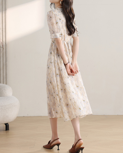 Amara Mist Bloom Midi Dress