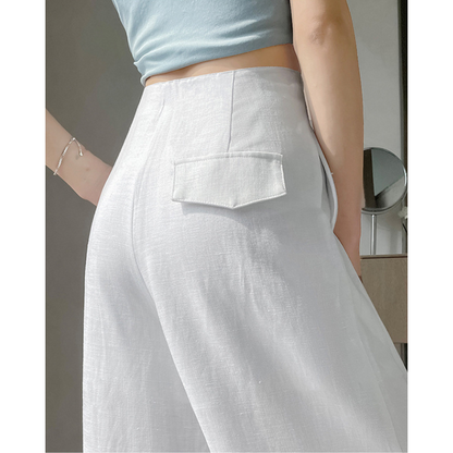 Lumi Soft Linen Wide Trousers