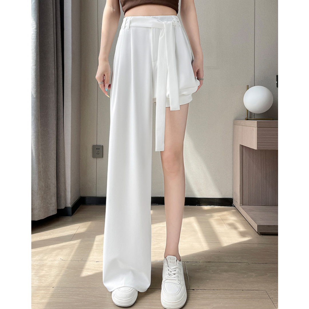Ivy Drape Tie-Waist Trousers