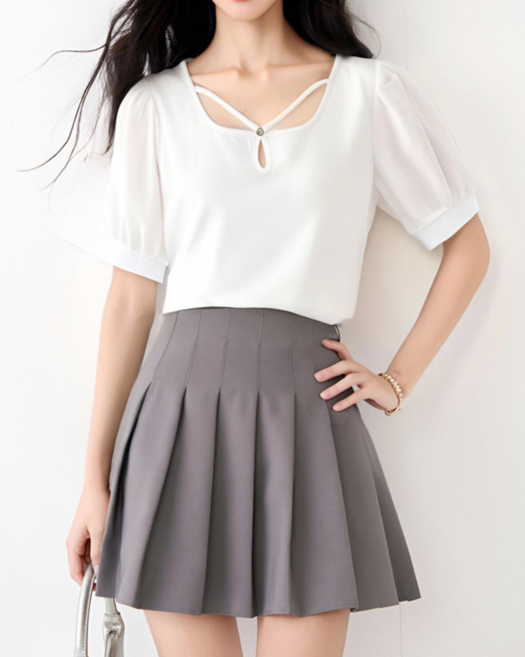 Elira Loop Neck Soft T-Shirt
