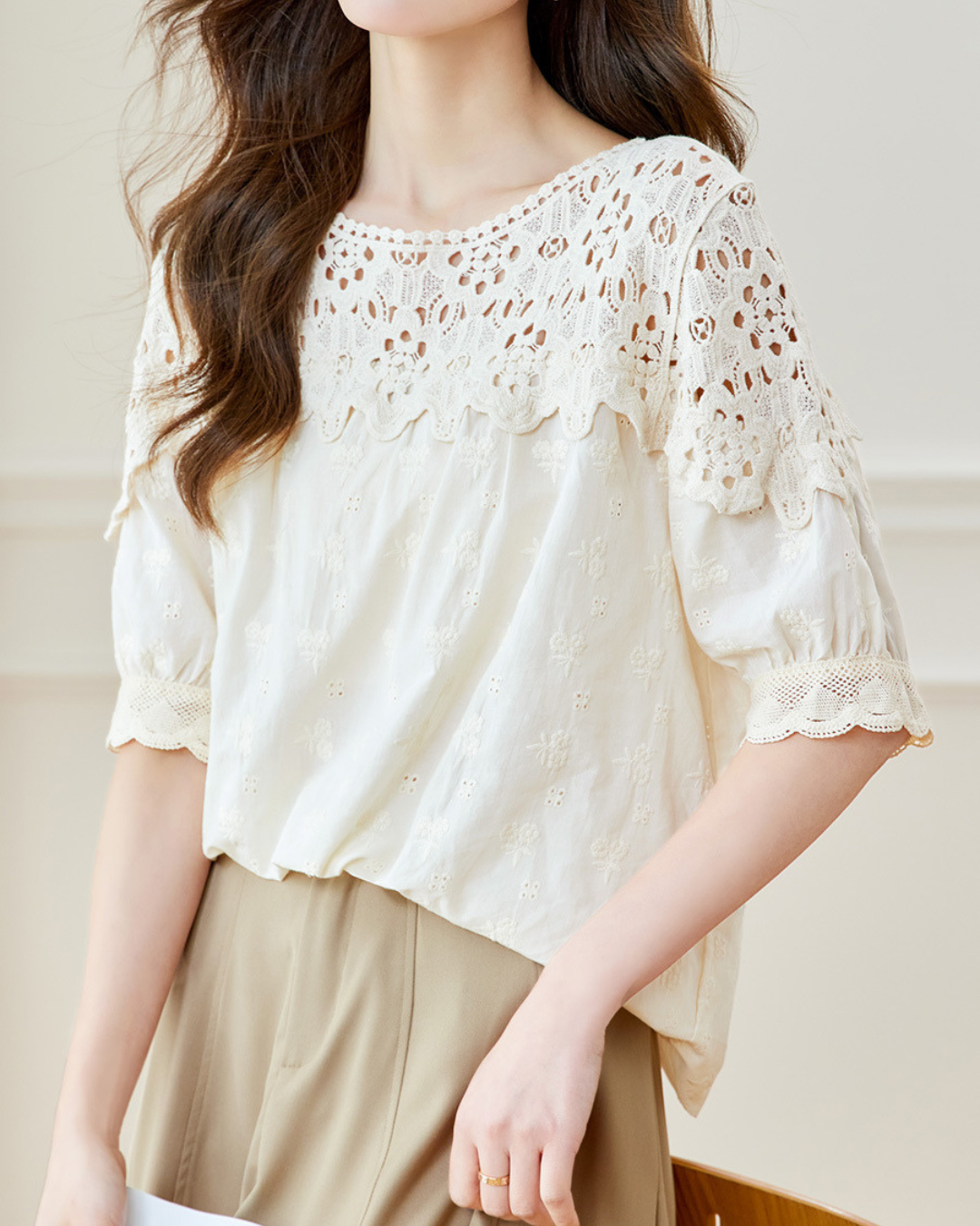 Emery Lace Garden Blouse