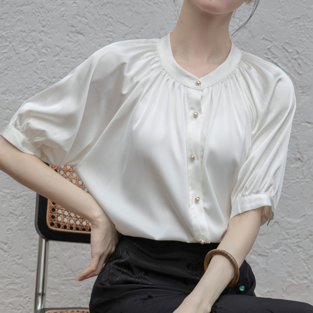 Mira Soft Pleat Blouse
