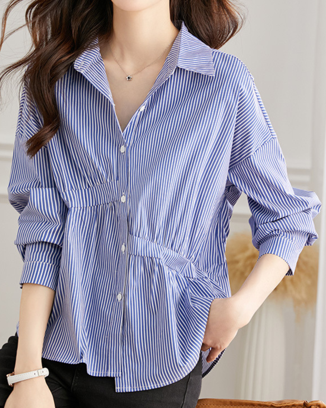Elowen Calm Stripe Blouse