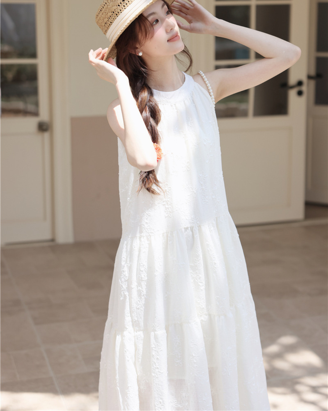 Noelle Bloom Tie-Back Dress