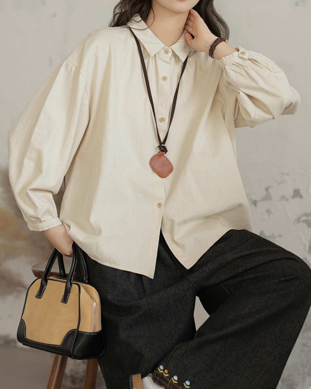 Elora Soft Drop Shoulder Shirt