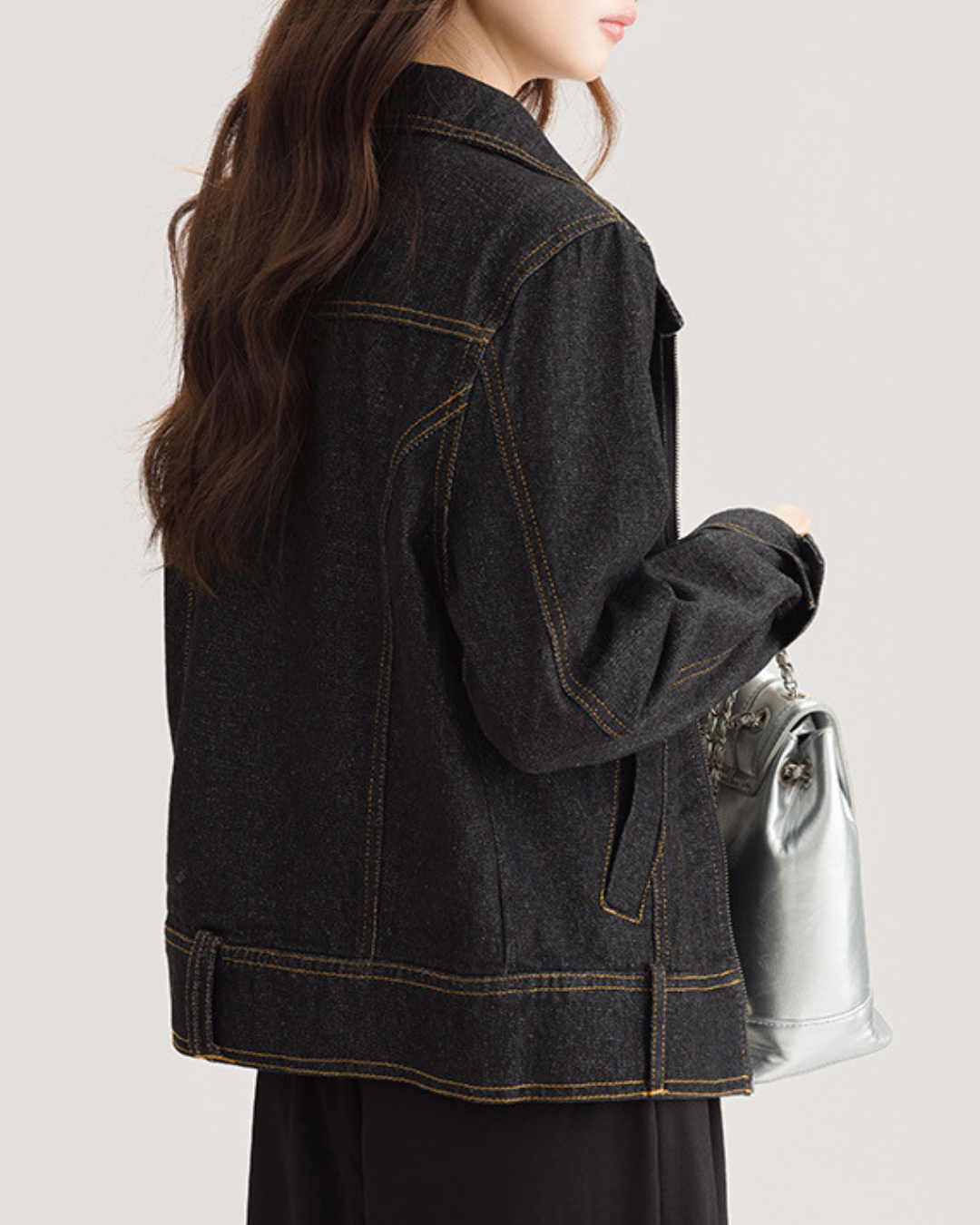 Livia Calm Contrast Denim Jacket