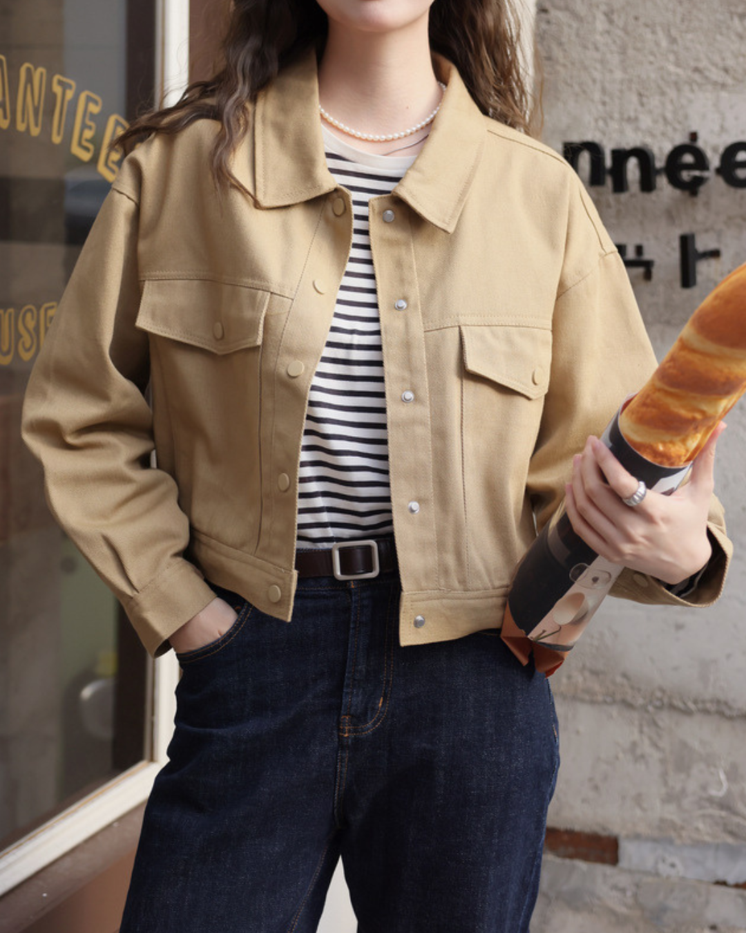 Emilie Calm Cotton Snap Jacket