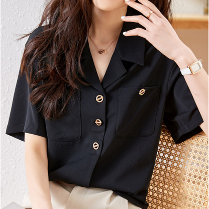 Mara Polished Pocket Shirt