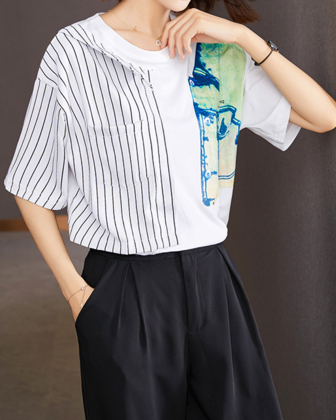 Elara Patch Print T-shirt