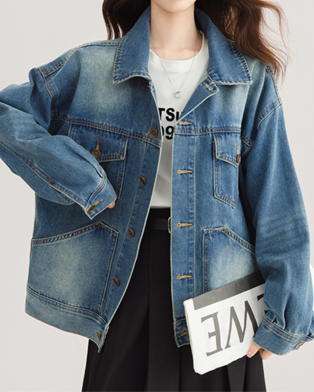 Noelle Light Fade Denim Jacket