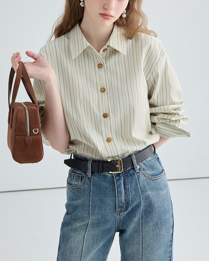 Irene Crisp Stripe Shirt