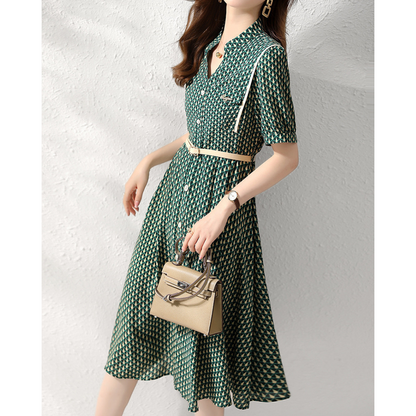 Harper Line Contrast Panel Dress