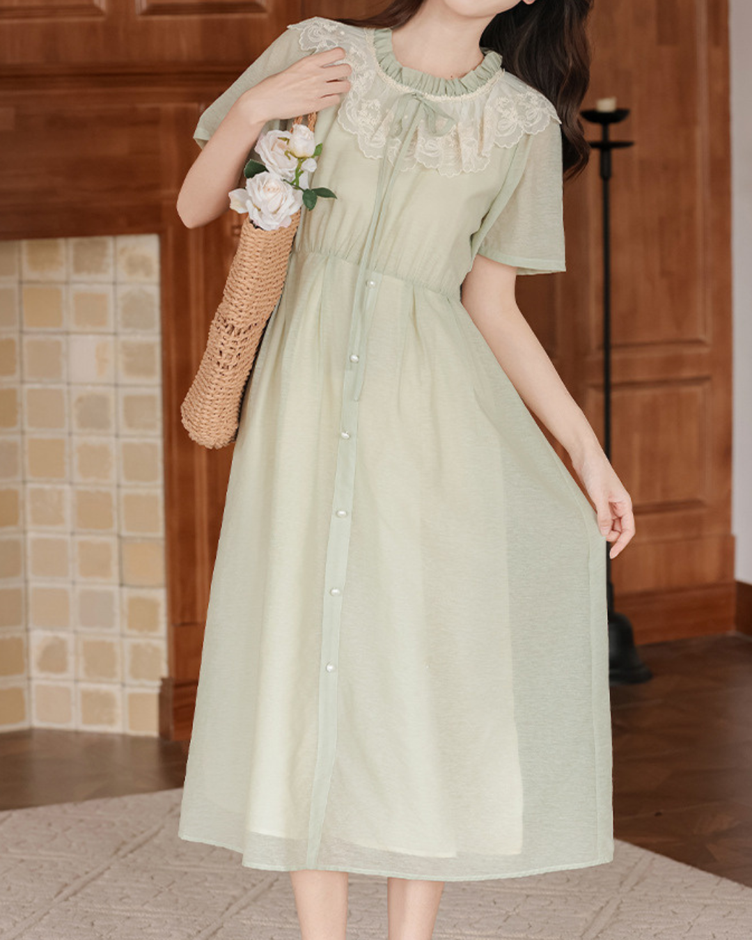 Melody Lace Front Tie Dress