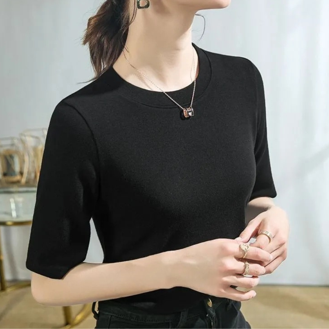 Amira Smooth Half Knit Top