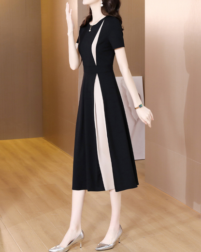 Noir Trace Panel Dress