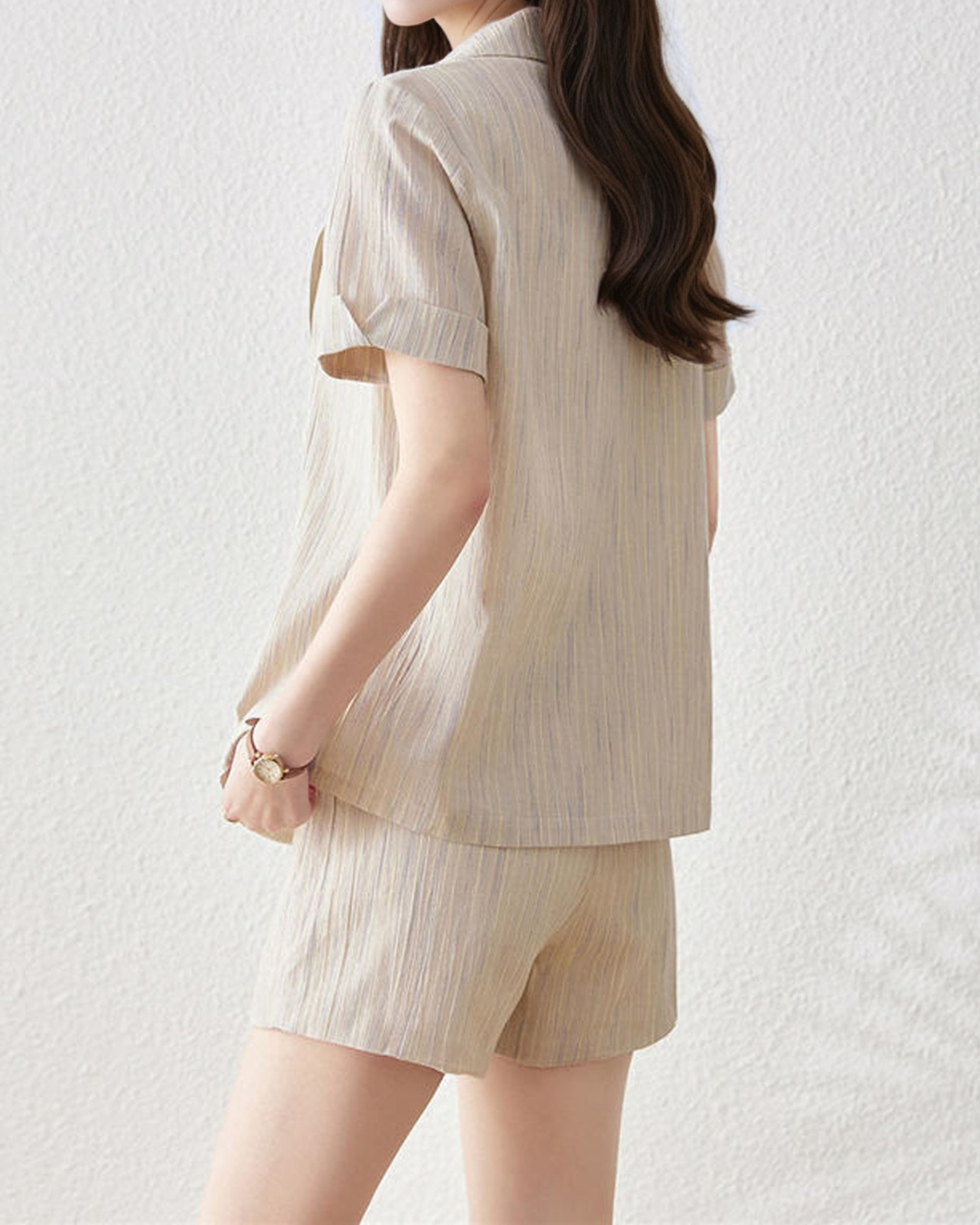 Lila Soft Linen Short Set