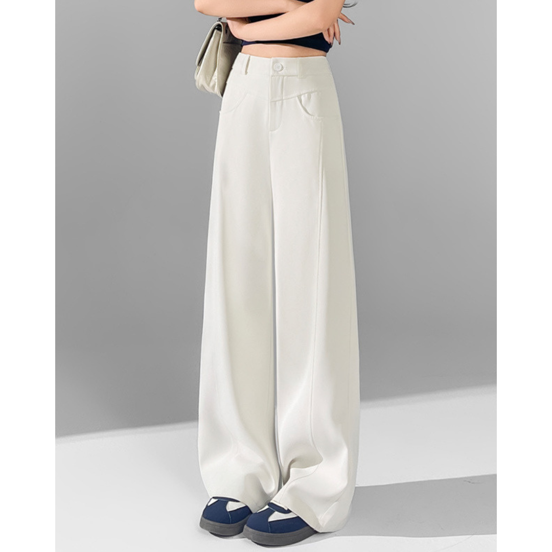 Isla Curve Stitch Wide Trousers
