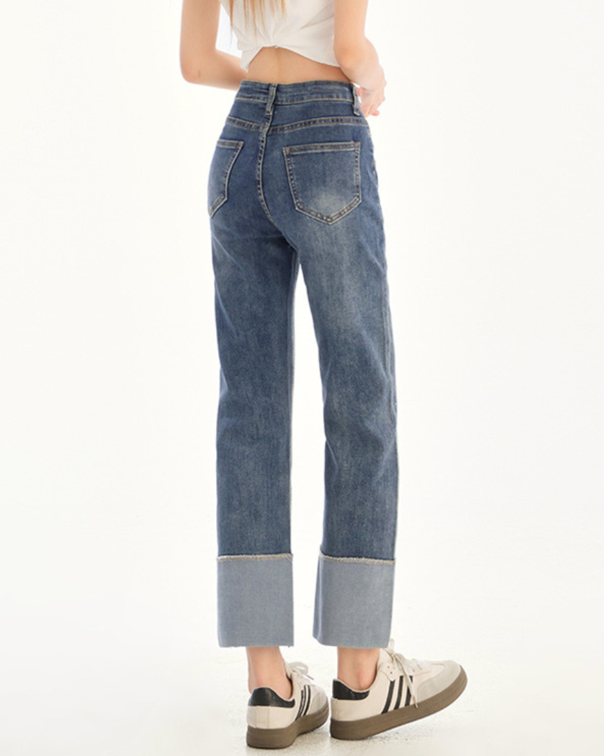 Livia Soft Bow Cuff Denim