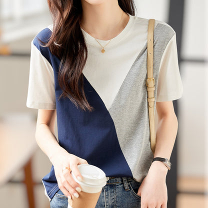 Mira Soft Block Cotton T-Shirt