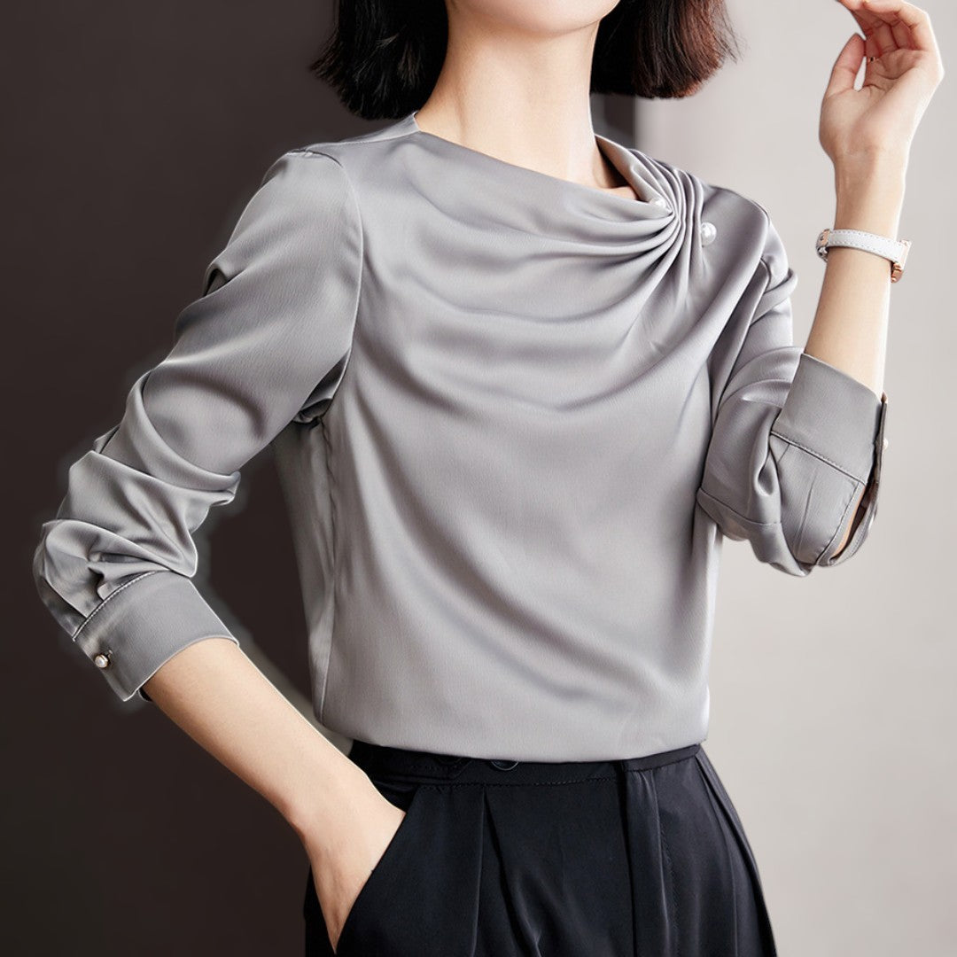 Serene Fold Pearl Blouse