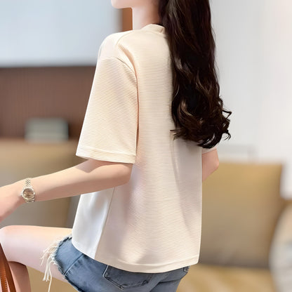 Daisy Knot Side Waffle T-Shirt