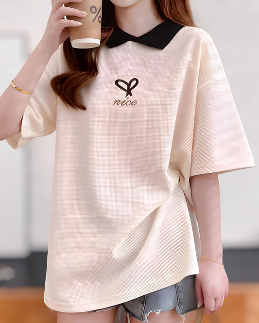 Lilou Heart Collar T-Shirt