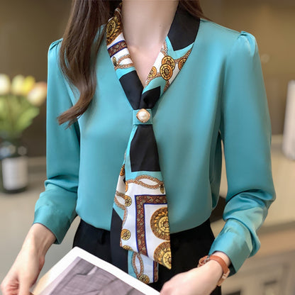 Isla Scarf Accent Blouse