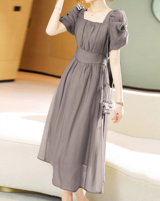 Arielle Light Gathered Dress