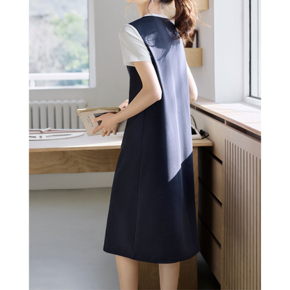 Elin Calm Layered Tee Dress