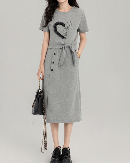 Nola Soft Heart Skirt Set