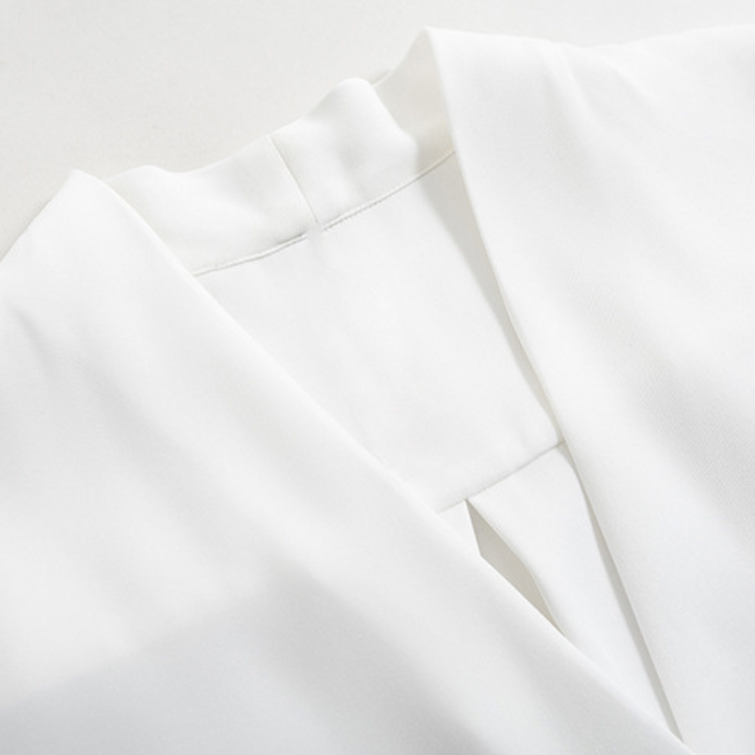 June Line Soft V-Neck Blouse