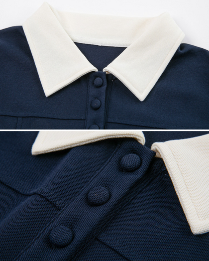 Marin Calm Collar Midi Dress