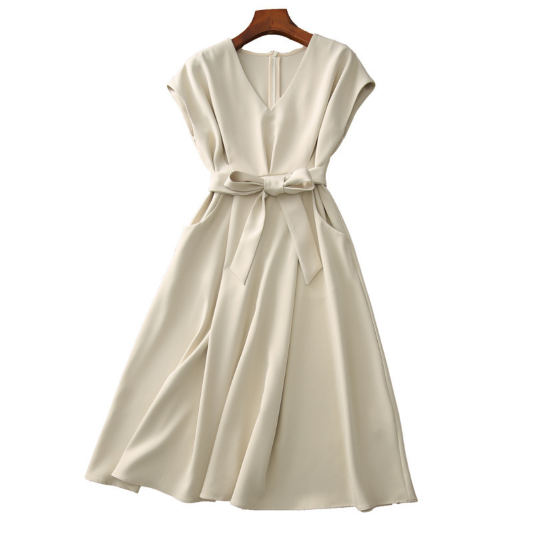 Lina Ivory Ease Belt Dress