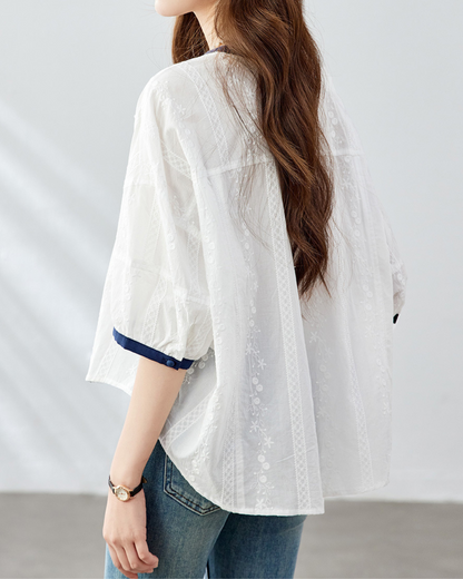 Flora Edge Calm Blouse